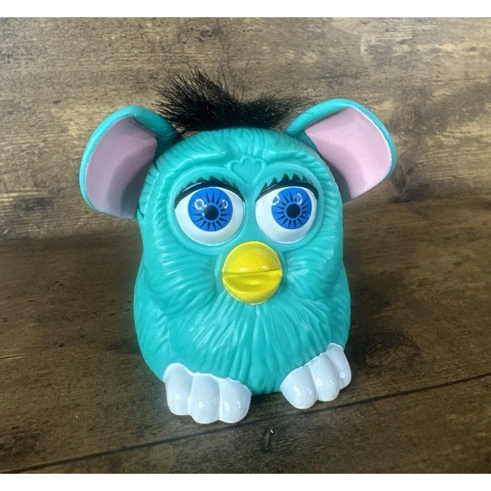 FURBY Vintage McDonald's 1998 Teal Happy Meal Toy Clean Fast And Safe Shipping - Picture 2 of 9